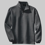 Sueded Finish 1/4 Zip Sweatshirt