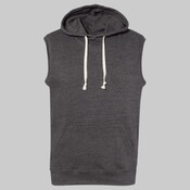 Men's Triblend Sleeveless Hooded Sweatshirt