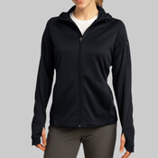 Ladies Tech Fleece Full Zip Hooded Jacket