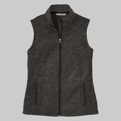 Ladies Sweater Fleece Vest