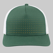 Perforated 5-Panel Trucker Snapback Cap