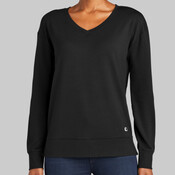 Ladies Luuma Flex Long Sleeve V Neck