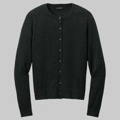 Women's Easy Care Crewneck Cardigan Sweater