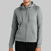 Women's Organic CVC Fleece Full Zip Hoodie
