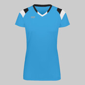 Ladies TruHit Tri-Color Short Sleeve Jersey
