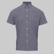 Men's Microcheck Gingham Cotton Shirt