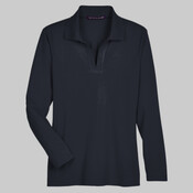 Women's CrownLux Performance® Plaited Long Sleeve Polo