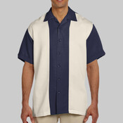 Men's Two-Tone Camp Shirt