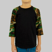 Youth Camo Raglan Tee