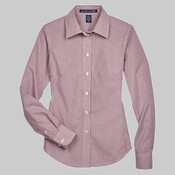 Women's Crown Collection® Gingham Check Woven Dress Shirt