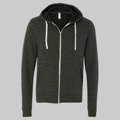 Unisex Triblend Sponge Fleece Full-Zip Hoodie Sweatshirt