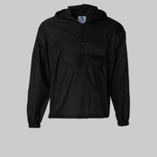 Unisex Packable Half-Zip Hooded Pullover Jacket