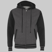 Unisex Heavyweight Varsity Full-Zip Hooded Sweatshirt