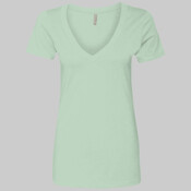 Women’s CVC Deep V-Neck T-Shirt