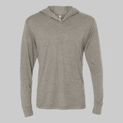 Unisex Triblend Hooded Long Sleeve Pullover Tee