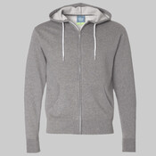 Unisex Lightweight Full-Zip Hooded Sweatshirt