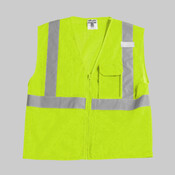 Unisex Clear ID Vest with Zipper Closure