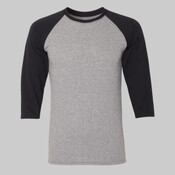 Unisex Triblend Three-Quarter Raglan Baseball T-Shirt