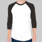 Unisex 50/50 Raglan Three-Quarter Sleeve Tee