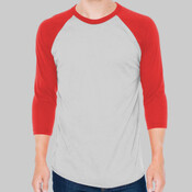 Unisex 50/50 Raglan Three-Quarter Sleeve Tee