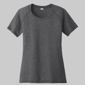 Women's PosiCharge ® Tri Blend Wicking Scoop Neck Raglan Tee