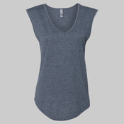 Women's Festival Sleeveless Deep V-Neck T-Shirt