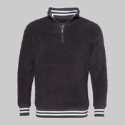 Unisex Varsity Sherpa Quarter-Zip Pullover