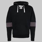 Men's Sport Lace Colorblocked Fleece Hooded Sweatshirt