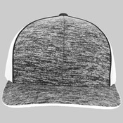 Aggressive Heather Trucker Snapback Cap