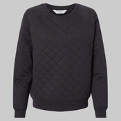 Women's Quilted Crewneck Pullover