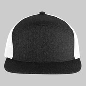 Heather 6-Panel Arch Trucker Snapback Cap