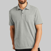 C Free ® Cotton Blend Pique Pocket Polo