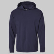 Unisex Garment-Dyed Jersey Hooded Long Sleeve T-Shirt