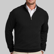 Cotton Stretch 1/4 Zip Sweater