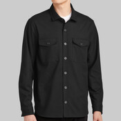 Long Sleeve Twill Overshirt