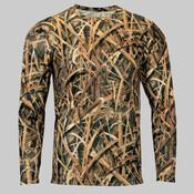 Men's Oxford Performance Camo Print Long Sleeve T-Shirt