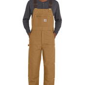 Short Firm Duck Insulated Bib Overalls