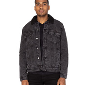 Unisex Sherpa-Lined Denim Jacket