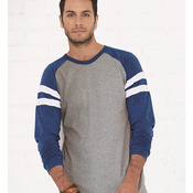 Unisex Fine Jersey Mash Up Long Sleeve Tee