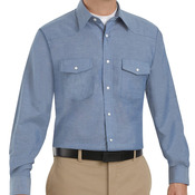 Men's Tall Deluxe Western Style Long Sleeve Shirt