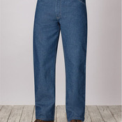Men's Extended Sizes Flame Resistant Classic Fit Pre-Washed Denim Jean