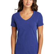 Garment Dyed V Neck Tee